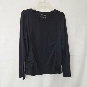 Terramar Climasense 2.0 Base Layer Women Large Black Long Sleeve Thumbhole W8214